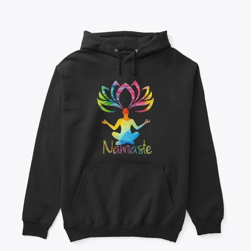 Lotus Namaste Yoga Rainbow Colors Shirt